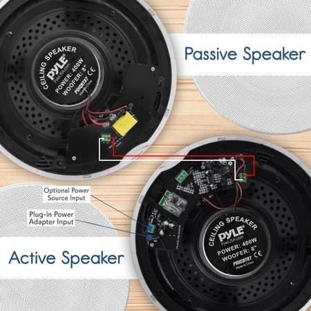 Pyle Dual 6.5" Bt Ceiling/Wall Speaker Kit PDICBT67